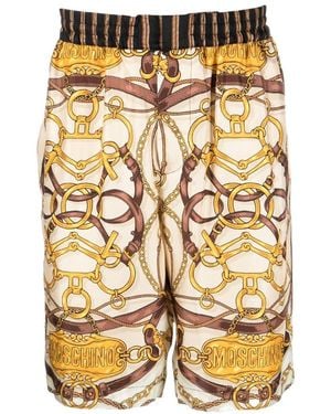 Moschino Printed Shorts - Metallic