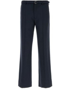 Dries Van Noten Casual Trousers With Belt Loops - Blue