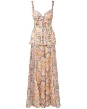 Zimmermann Rebellion Corded Maxi Dress - Natural