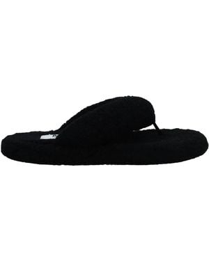 MM6 by Maison Margiela Minimalist Flip-Flops - Black