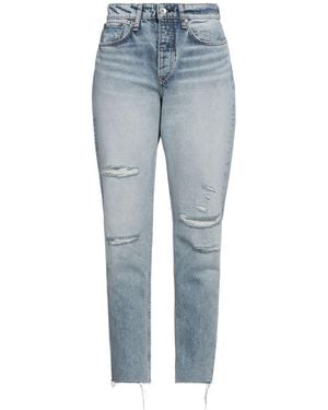 Rag & Bone Plain Color Baggy Jeans - Blue