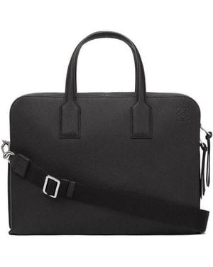 Loewe Goya Thin Briefcase - Black