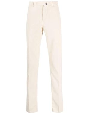 Incotex Straight-Leg Corduroy Chinos - White