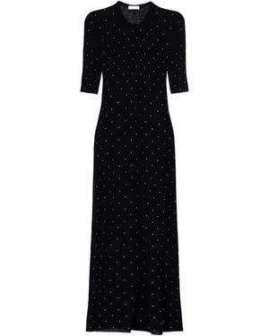 Rabanne Embellishment-Detail Maxi Dress - Black