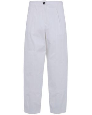 Max Mara Bautta Pleated Trousers - White