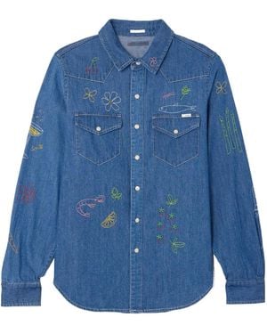 Mother Denim Shirt - Blue