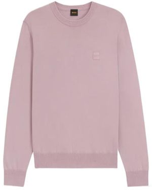 BOSS Long Sleeve Sweater - Pink