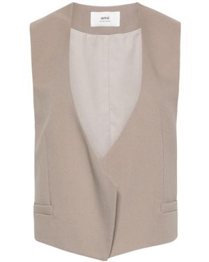 Ami Paris Open-Front Waistcoat - Multicolor