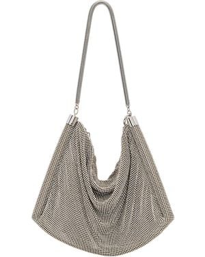 Rabanne Metallic Clutch Bag - Grey