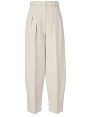 Altuzarra Dash Cropped Barrel-Leg Trousers - White