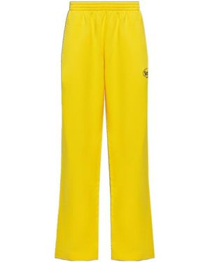 Balenciaga X Scholl Logo Embroidered Trousers - Yellow