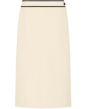 Dior Mid-Length Flared Skirt - Natural