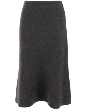 The Row Cashmere Skirt - Black