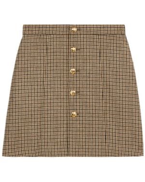 Celine Short Skirt - Brown