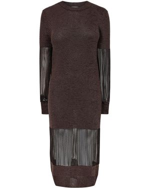 Bottega Veneta Knitted Dress - Brown