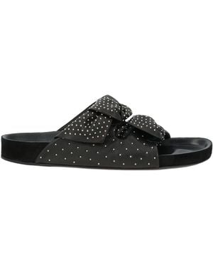 Isabel Marant Minimalist Leather Sandals - Black