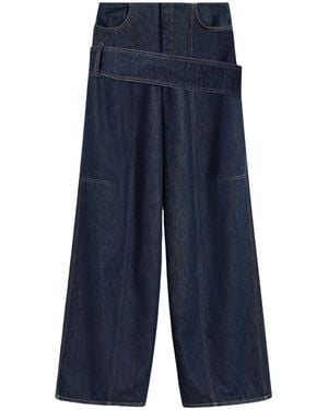 Sportmax Aia Wide-Leg Jeans - Blue