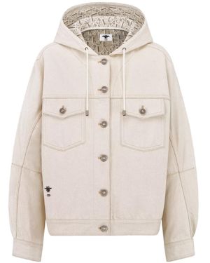 Dior Oversized Hooded Jacket - Natural