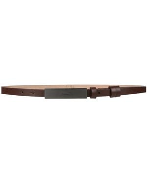Max Mara Skinny Belt Thin Belt - Natural