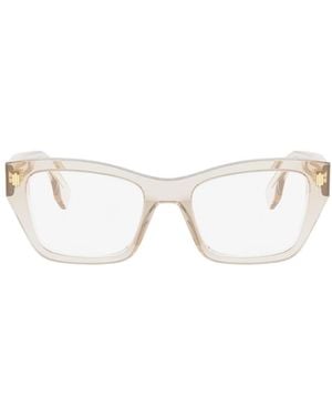 Fendi Eyewear Roma Rectangle Frame Glasses - White