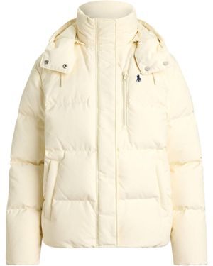 Polo Ralph Lauren Long-Sleeved Hooded Cotton Jacket - Natural