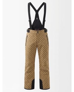 Gucci Gg Technical Jacquard Trousers - Metallic