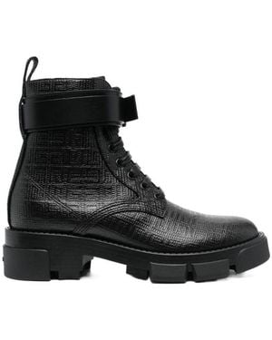 Givenchy Lace-Up Ankle Boots - Black