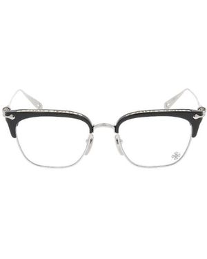 Chrome Hearts Sluntradiction Square-Frame Sunglasses - White