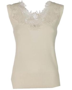 Ermanno Scervino Lace Vest - Natural