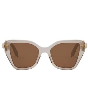 BVLGARI Bulgari Serpenti Geometric Sunglasses - Brown