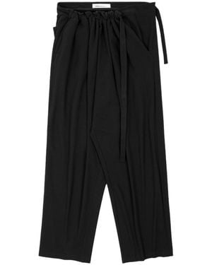 Kiko Kostadinov Lace-Up Casual Trousers - Black