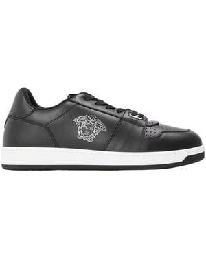 Versace Logo Low-Top Trainers - Grey