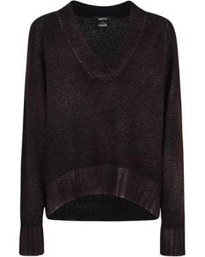 Avant Toi V-Neck Sweater - Black