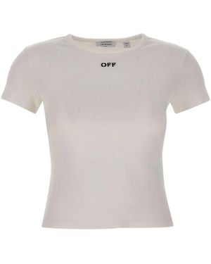 Off-White c/o Virgil Abloh Short-Sleeved T-Shirt - White