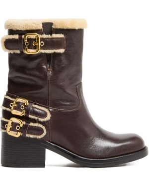 Chloé Dakota Ankle Boots - Brown