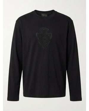 Gucci Crewneck Long-Sleeve T-Shirt - Black