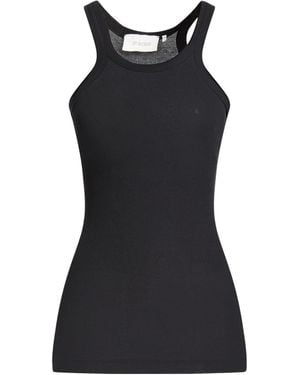 Sportmax Sleeveless Solid-Colored Stretch Top - Black