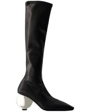 Courreges Courrèges Circle Heel Boots - Black