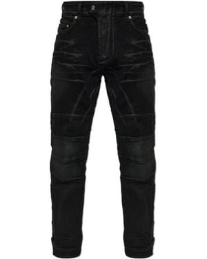 DSquared² Straight-Leg Biker Jeans - Black