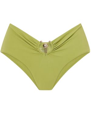 Christopher Esber Solid Color Bikini Bottoms - Green