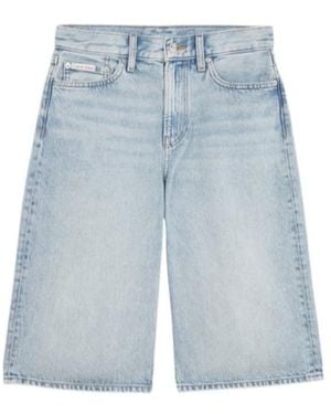 Calvin Klein Regular-Fit Bermuda Jeans - Blue