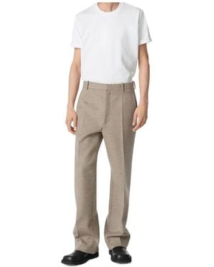 Bottega Veneta Wool And Cashmere Trousers - Natural