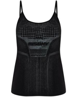 MISBHV Logo-Detail Tank Top - Black