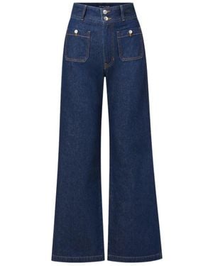 Veronica Beard Taylor High Rise Jeans - Blue