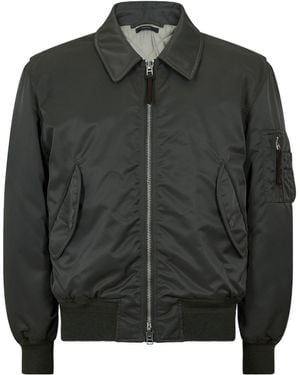 Tom Ford Spread-Collar Bomber Jacket - Black