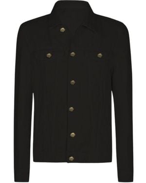 Eleventy Long Sleeve Casual Jacket - Black