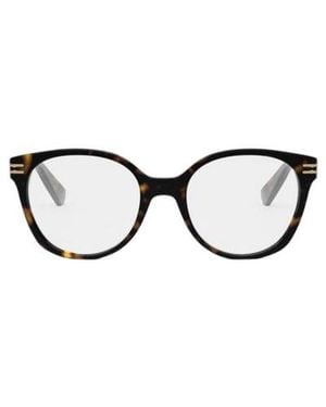 BVLGARI Bulgari Round-Frame Glasses - Metallic