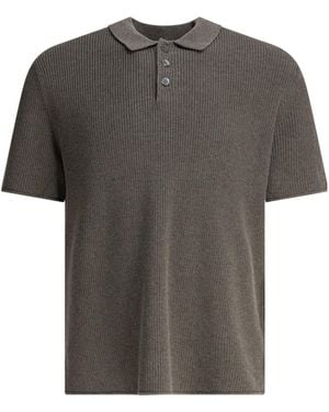 Alex Mill Ribbed Polo Shirt - Grey