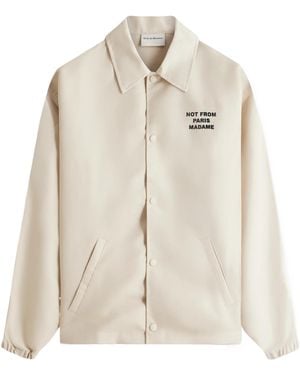 Drole de Monsieur La Veste Slogan Overshirt - Natural