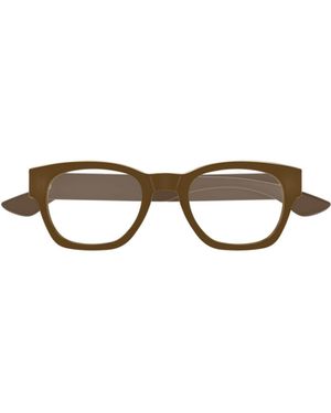 McQueen Eyewear Square Frame Glasses - White
